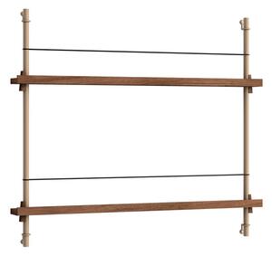 Moebe - Magazine Shelving Smoked Oak/Warm Grey