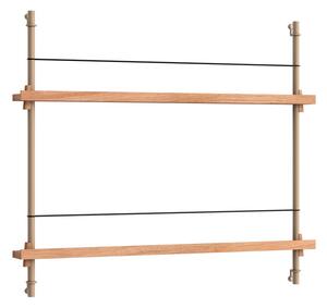 Moebe - Magazine Shelving Oak/Warm Grey