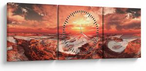Obraz - Mars (z zegarem) (90x30 cm)