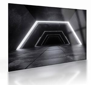 Obraz na szkle - Futurystyczny tunel (70x50 cm)
