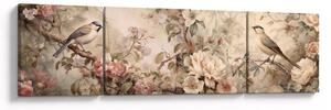Obraz - Obraz ptaka w stylu vintage (170x50 cm)