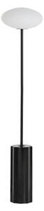 Biała/czarna lampa stojąca ze szklanym kloszem (wysokość 120 cm) Idela – Kave Home