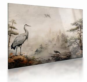 Obraz na szkle - Krajobraz z kreskówki (70x50 cm)