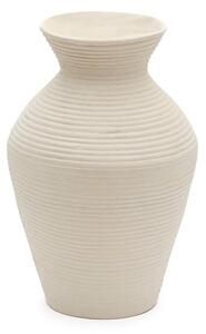 Kremowy wysoki wazon z papier mâché (wysokość 51 cm) Pria – Kave Home