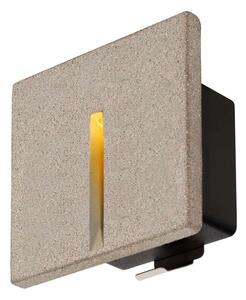 SLV - Concreto LED Wbudowana Lampa Ścienna Ogrodowa Vertical IP65 Light Grey