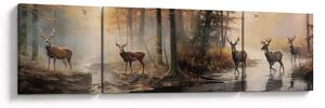 Obraz - Obraz dzikiej przyrody w stylu vintage (170x50 cm)