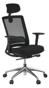 Krzesło biurowe Julia, czarne/czarne