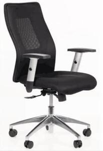 Krzesło biurowe Manutan Penelope Tex, czarne