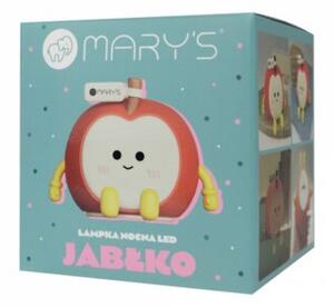 Lampka nocna dla dzieci bezprzewodowa czerwona jabłko LED 0.6W Mary's