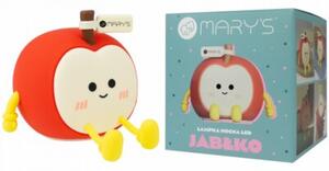 Lampka nocna dla dzieci bezprzewodowa czerwona jabłko LED 0.6W Mary's