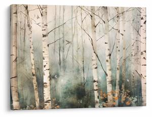Obraz - Rysowanie wzoru lasu (70x50 cm)