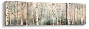Obraz - Rysowanie wzoru lasu (170x50 cm)