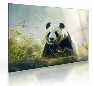 Obraz na szkle - Panda (70x50 cm)