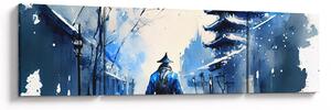 Obraz - Samuraj, akwarela (170x50 cm)