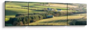 Obraz - Drewniana półka z krajobrazem (170x50 cm)