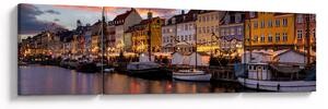 Obraz - Nyhavn, Kopenhaga (170x50 cm)