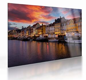 Obraz na szkle - Nyhavn, Kopenhaga (70x50 cm)