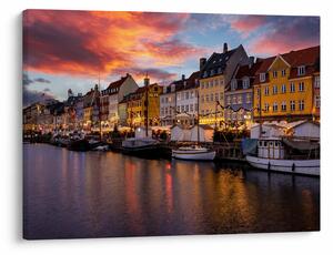 Obraz - Nyhavn, Kopenhaga (70x50 cm)
