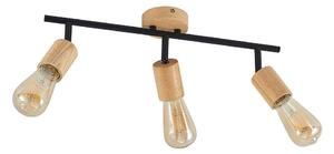 Lindby - Magniva 3 Lampa Sufitowa Wood/Black