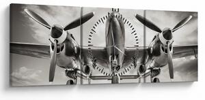 Obraz - Warbird (z zegarem) (90x30 cm)