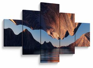 Obraz - Klify 3D (125x70 cm)