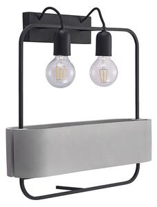 Lucande - Teona Lampa Ścienna Black/Grey