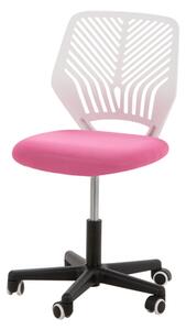 Fotel biurowy różowo-biały MINISIT