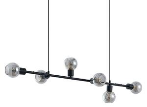 Lindby - Biscala Lampa Wisząca Black/Smoke