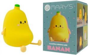 Lampka nocna dla dzieci bezprzewodowa żółta banan LED 1W Mary's