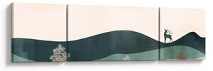 Obraz - Ilustrowany krajobraz (170x50 cm)