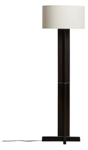 Biała/ciemnobrązowa lampa stojąca z tekstylnym kloszem (wysokość 150,5 cm) Niani – Kave Home