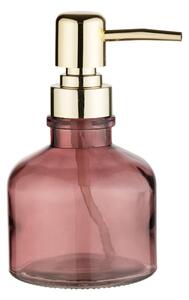 Ciemnoróżowy szklany dozownik do mydła 200 ml Atessa – Wenko