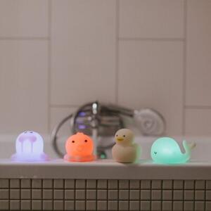 Lampka nocna dla dzieci bezprzewodowa na baterie RGB biała zestaw morski LED 0.4W Mary's
