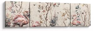 Obraz - Rysunek flamingów (170x50 cm)