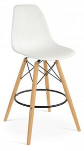 Hoker Milano biały krzesło barowe nowoczesne