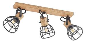 Lindby - Flintos 3 Lampa Sufitowa Wood/Black