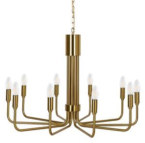 Lindby - Elanova 10 Żyrandol Brass