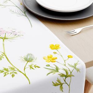 Goldea bieżnik na stół z płótna bawełnianego - kwitnąca wiosna 20x120 cm