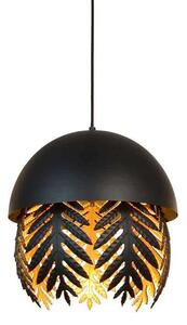 Lucande - Aparas Lampa Wisząca Ø35 Black/Gold