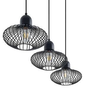 Lindby - Justinos 3 Lampa Wisząca Black