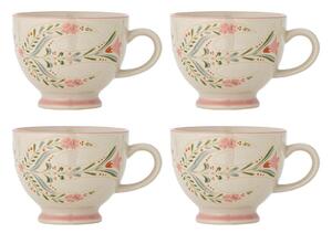 Białe kubki ceramiczne zestaw 4 szt. 400 ml Rosalynde – Bloomingville