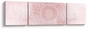 Obraz - Różowa mandala (170x50 cm)