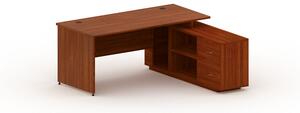 Stół z szafką MIRELLI A+ 1600 x 1600 x 750 mm, orzech