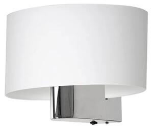 Biały chromowany kinkiet - K338-Onko