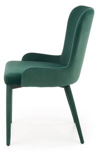 Zielone nowoczesne krzesło tapicerowane - Elso