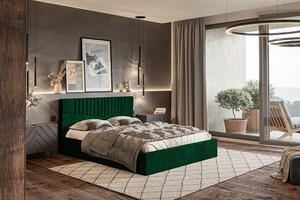 Tapicerowane łóżko 160x200 Landes 3X - 36 kolorów