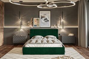 Tapicerowane łóżko 160x200 Landes 3X - 36 kolorów