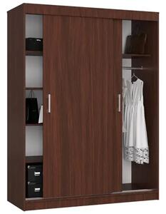 Klasyczna szafa przesuwna wenge M8-P45
