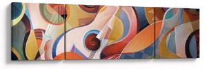 Obraz - Muzyczny abstrakt (170x50 cm)