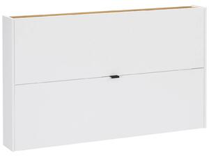 Wisząca szafka na buty biały/ dąb navarra 140 cm